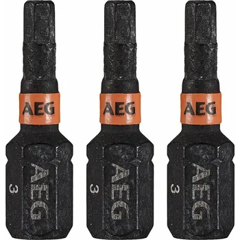 Bit AEG Šroubovací bit HEX3 25mm AEG, sada 3ks