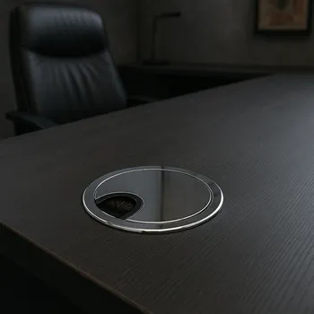 kabelová chránička Interex design Kabelová průchodka LINDA 80 / Chrom lesklý