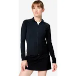 DECATHLON Dámská fitness mikina se zipem 2XL ČERNÁ