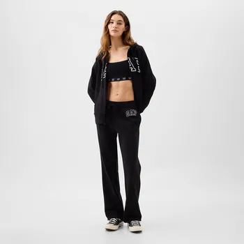Tepláky GAP Logo Boot Sweatpants True Black L