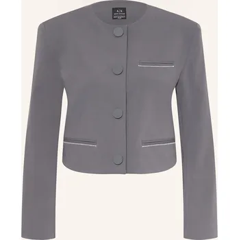 Dámský blejzr Armani Exchange Dámská Bunda Hranatého Střihu, šedá, 44