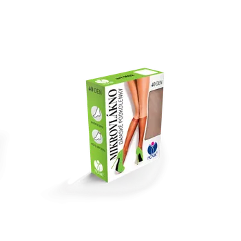 Dámské ponožky Dámské podkolenky NOVIA | Mikrovlákno 40DEN M02 tělová