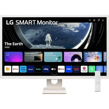 Monitor LG 32SR50F-W 31,5" LED monitor, Smart, 31,5", IPS, 1920×1080, 16:9, 8ms, 250cd/m2, 2× HDMI, 2× USB, repro, Wi-Fi, Bluetooth, webOS, en. tř. E, bílý 32SR50F-W.AEU