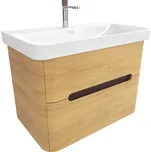 Swiss aqua technologies Koupelnová skříňka s umyvadlem SAT Fusion 77,5x53x45 cm dub medový mat SATFUSION280DMUBA