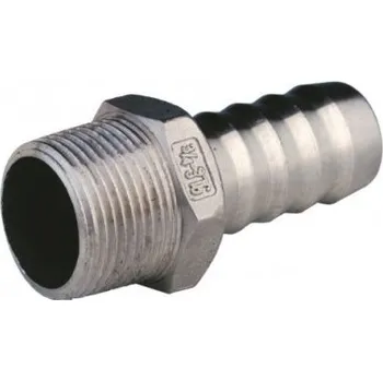 Instalatérský materiál Swiss Fittings Nerezový hadičník vnější závit Velikost: 1/2” x 11 mm