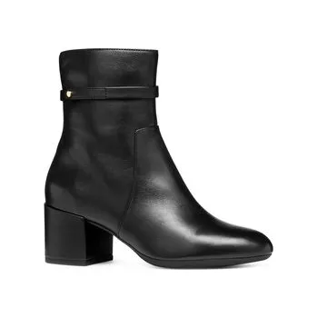 Dámské kozačky Polokozačky Geox D Eleana D56TWC 00085 C9999 Černá 36