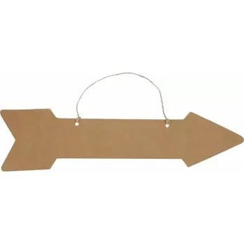 Kartonová šipka kraft 43 cm