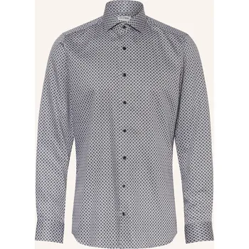 Pánská košile Olymp Pánská Košile Level Five Body Fit, černá / bílá, 40