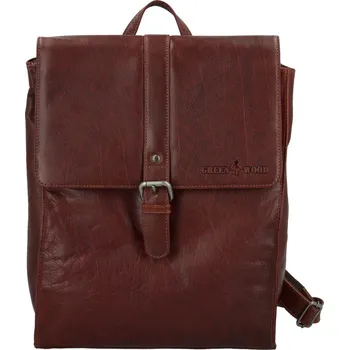Městský batoh Luxusní kožený batoh GW Balqis, hnědý