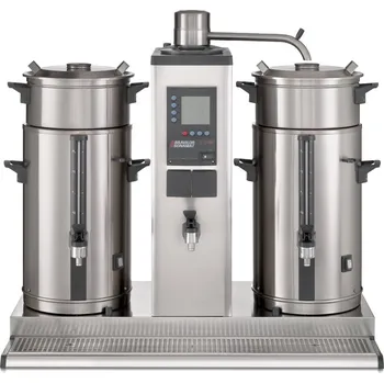 Kávovar Bravilor Bonamat B.V. PŘEKAPÁVAČ KÁVY STOLNÍ B10 HW 400V S KOHOUTEM - 2x10L - PLOCHÉ FILTRY