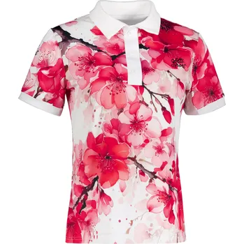 Dámské tričko Dámské funkční triko s límečkem premium ALTISPORT VOJ/ALW102TR05 RŮŽOVÁ/BÍLÁ M