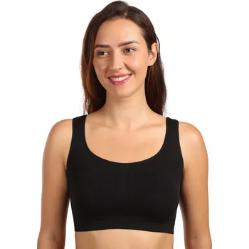 Podprsenka Dámská podprsenka Moravec bezešvá černá (Sport top) S/M