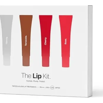 Péče o rty Transparent Lab - The Lip Kit - sada 4 lesků na rty, 4 x 15 ml – SPF 50 ve 4 odstínech