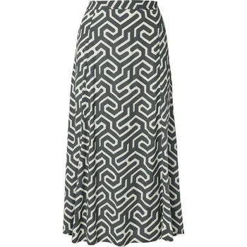 Dámská sukně 706233 - Tchibo - Midi sukně s potiskem - pro ženy - vel. 42 - barva: bílá/s potiskem