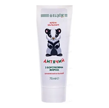 Elixir Dětský krémový balzám prohřívající s jezevčím tukem 50ml