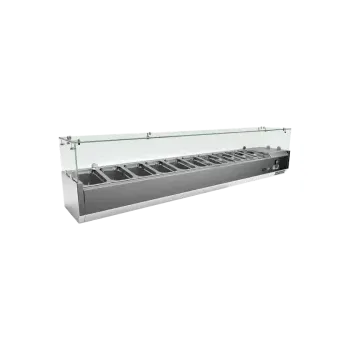 REDFOX Vitrína chladicí pultová 10 x GN 1/4 | REDFOX - MCH 4200