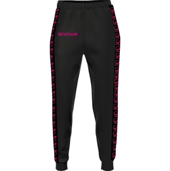 Sportovní kalhoty GIVOVA College Black-fuxia 2XL