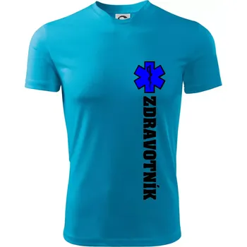 Hvězda života - zdravotník - Pánské triko Fantasy sportovní (dresovina) - XL ( Světlý tyrkys )