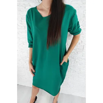 Dámské šaty Moda Italia Dámské šaty L-XXL DL9872DK.GR Velikost: L-XXL Zelená