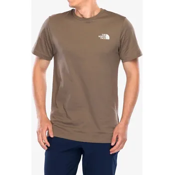 Bavlněné tričko The North Face S/S Redbox Tee - mocha brown/mushroom