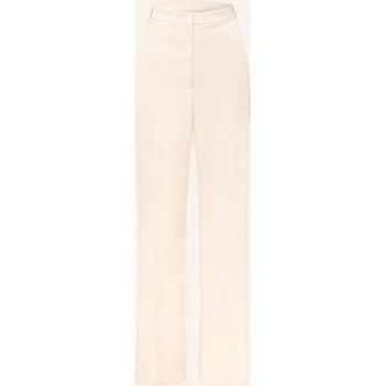 Dámské kalhoty Patrizia Pepe Dámské Marlene Kalhoty Ze Saténu, krémová, 40