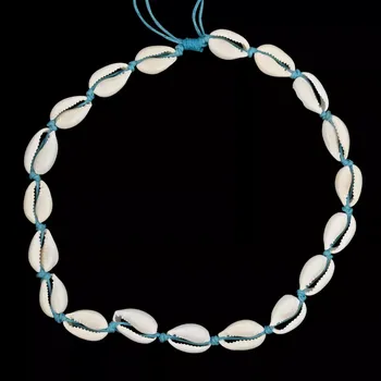 Náhrdelník Macramé náhrdelník s mušlemi Kauri Luanna Light Blue, Sittar