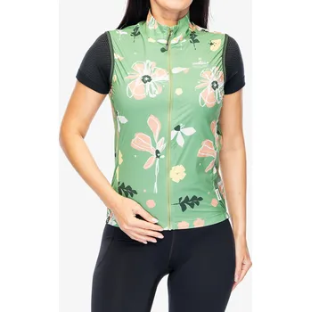 Cyklistické oblečení Dámská cyklistická vesta Maloja SeisM. Printed Vest - pastel clover flora