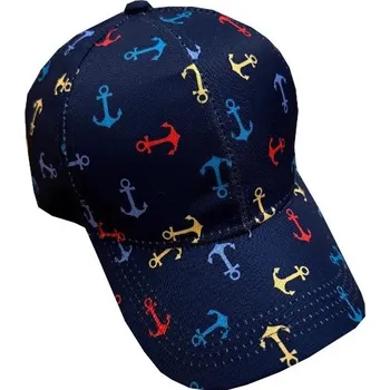 Kšiltovka Namořnická kšiltovka kotvy mix Barva: modrá+barevné kotvičky