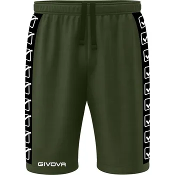 Sportovní šortky GIVOVA Terry Band Army Green 2XS