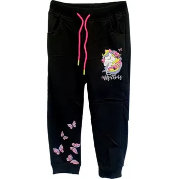 Dětské tepláky KUGO TM7235T černé vel.146