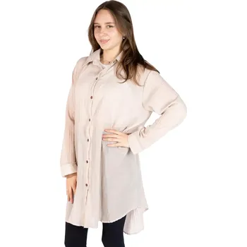 Dámská halenka Dámská košile s dlouhým rukávem Savitree Bisque - Long, jednobarevná, Sittar UNI