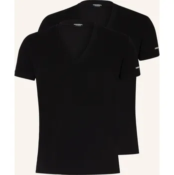 Pánské tričko dsquared2 Pánská Sada 2 Triček, černá, 48