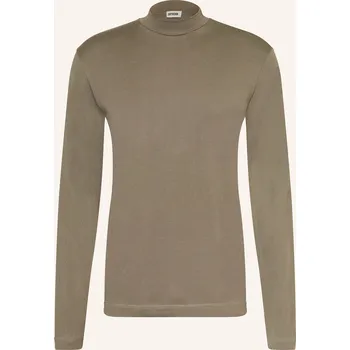 Pánské tričko Drykorn Pánské Tričko S Dlouhým Rukávem Moritzo, khaki, XL