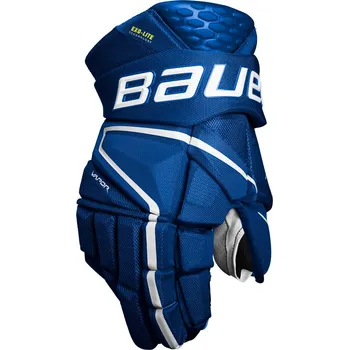 Hokejové rukavice Bauer Vapor Hyperlite Blue Intermediate 13 palců