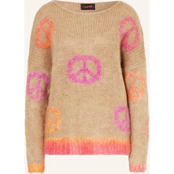 Dámský svetr Miss Goodlife Dámský Svetr S Alpakou, světle hnědá / růžová /...