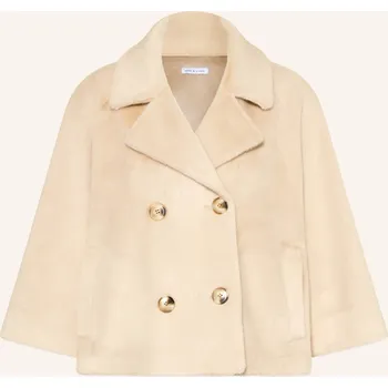 Dámský kabát Mrs & Hugs Dámská Bunda Z Umělé Kožešiny S 3/4 Rukávem,...