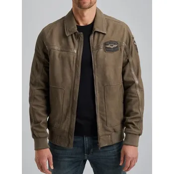 Pánská kožená bunda PME LEGEND PLJ2502700 8025 Flight jacket SUMMER HUDSON Sheep VSQM 8025 velikost XL