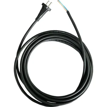 elektrický kabel Flexo šňůra pryž 942101-1-1/5, 2x1, rovná vidlice, černá - 5 m