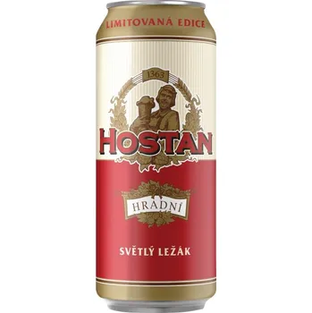 Pivo Hostan hradní světlý ležák 11 0,5 l