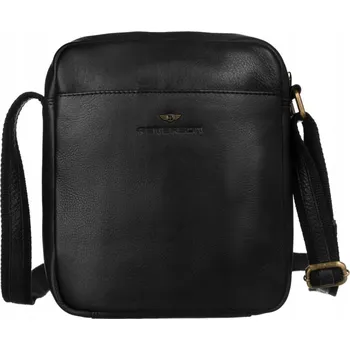 Kabelka Trendy pánská kožená crossbody taška Peterson Landen, černá