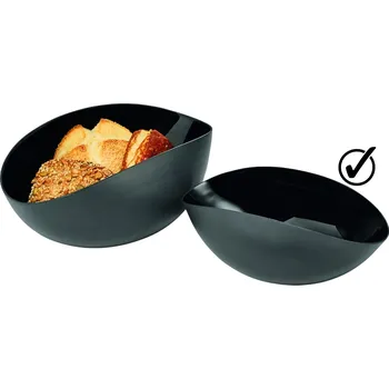 Krabice na pečivo Hliníkový košík na pečivo RANE Philippi 25 cm černý