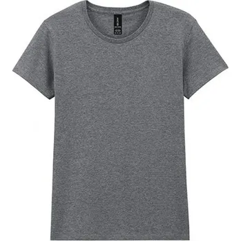 Dámská móda Gildan Dámské vypasované tričko se zkrácenými rukávky Barva: šedá grafitová melír, Velikost: L G5000L