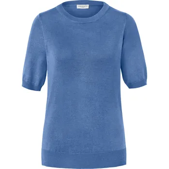 Dámský svetr 706184 - Tchibo - Svetr z jemného úpletu - pro ženy - vel. M 40/42 - barva: modrá