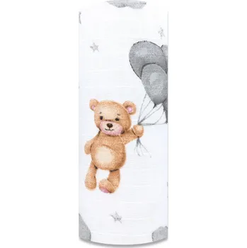 látková plena Ega Kids TETRA plena - medvídek s balónky