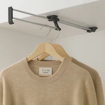 Věšák Interex Výsuvný věšák BETA / Lesklý chrom 300 mm