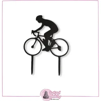 Cyklista 4 - dortový zápich - Růžová