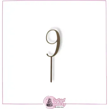 Číslo vzor 1 dle výběru - plastový zápich - Modrá / 8