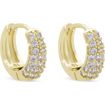 Náušnice Pozlacené náušnice se zirkony 3729