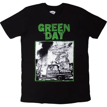 Pánské tričko Green Day Riot Trio Black 2XL Tričko