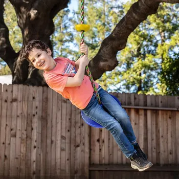 Dětská houpačka Deminas | Lanová houpačka s kotouči na lezení